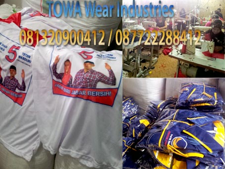 produksi kaos oblong / t-shirt