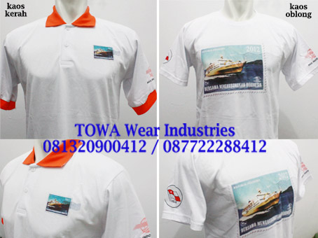 Kaos Oblong T-Shirt dan Kaos Berkerah Polo Shirt – Event Promosi Kerja Sama PT POS dan PELNI