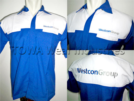 kemeja seragam bahan drill westcon group