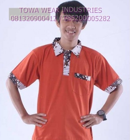 Baju Kaos Kerah Batik untuk Tampil Etnis