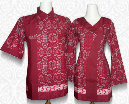baju seragam yang lestarikan motif batik jawa barat
