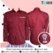 baju kemeja multimedia karawang bahan japan drill warna maroon 1