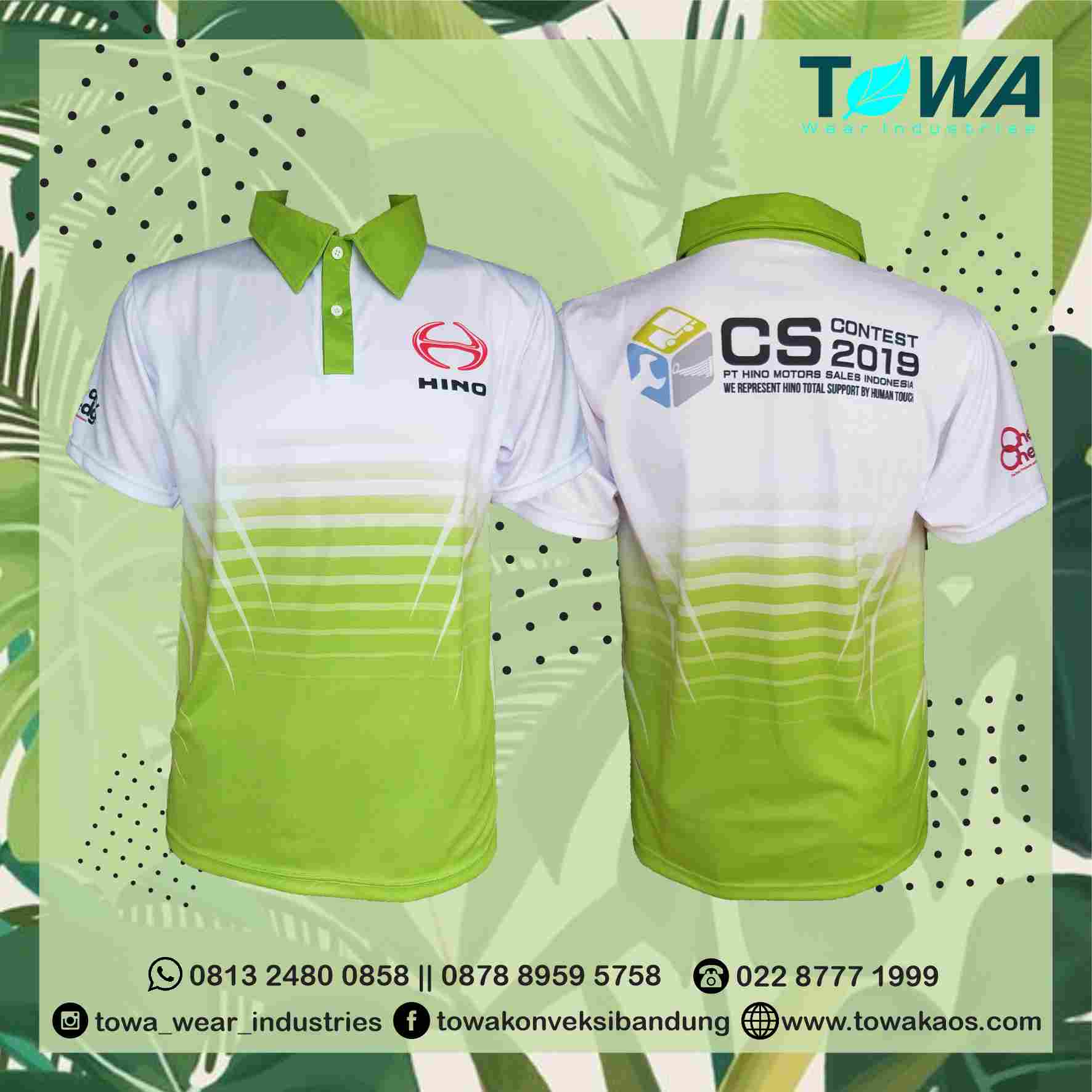 baju jersey baju event hino palembang bahan dryfit