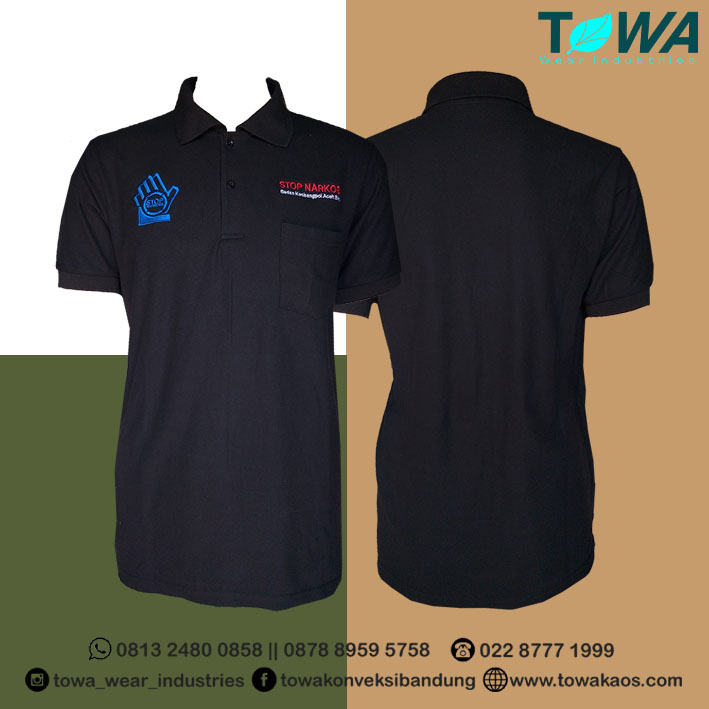 baju poloshirt stop narkoba badan kesbangpol aceh besar