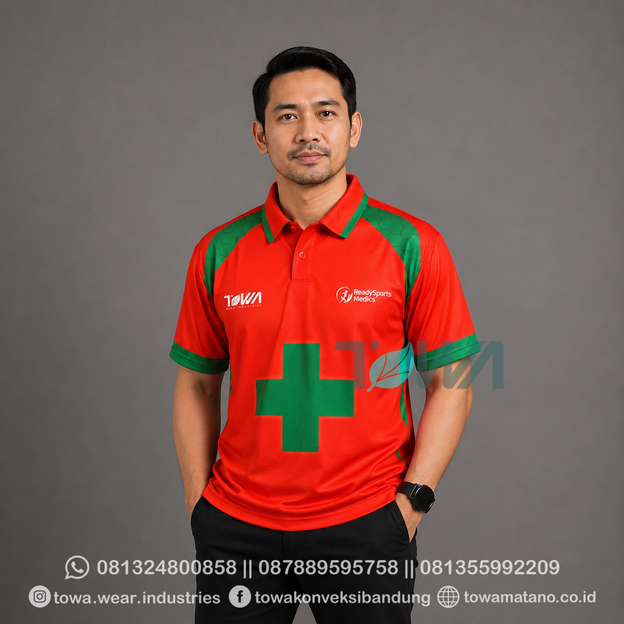 Jersey Full Printing Ready Sports Kerah Lengan Pendek Bahan Drifit