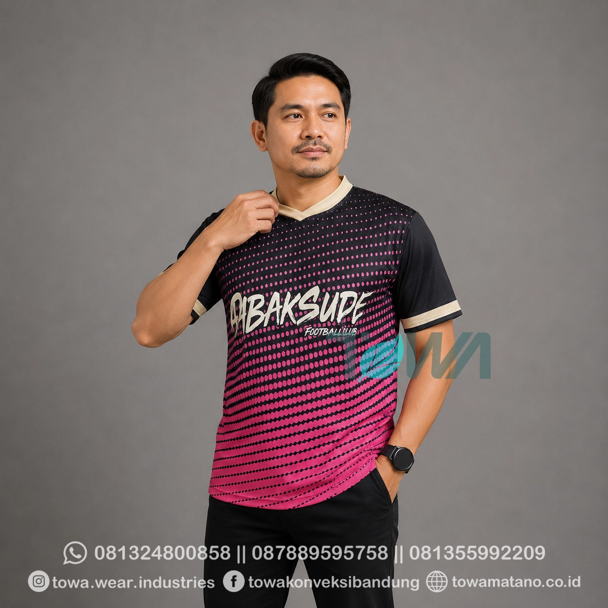 Jersey Full Printing Oblong Baju Olahraga Sepak Bola Lengan Pendek Panjang Drifit