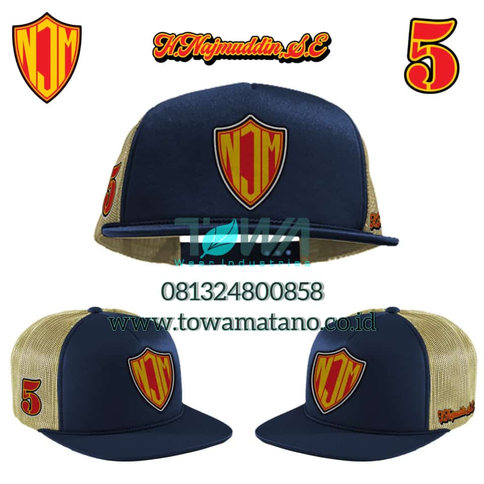 Konveksi Topi Bandung - Topi Partai Topi Snapback Sablon Bordir