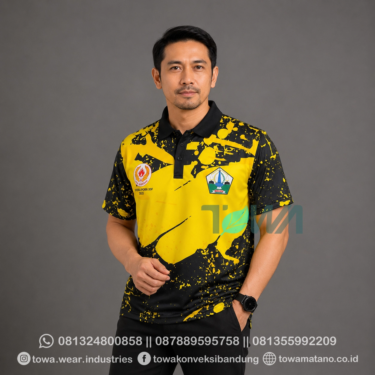 Jersey Full Printing Kerah Lengan Pendek Bahan Drifit (1)