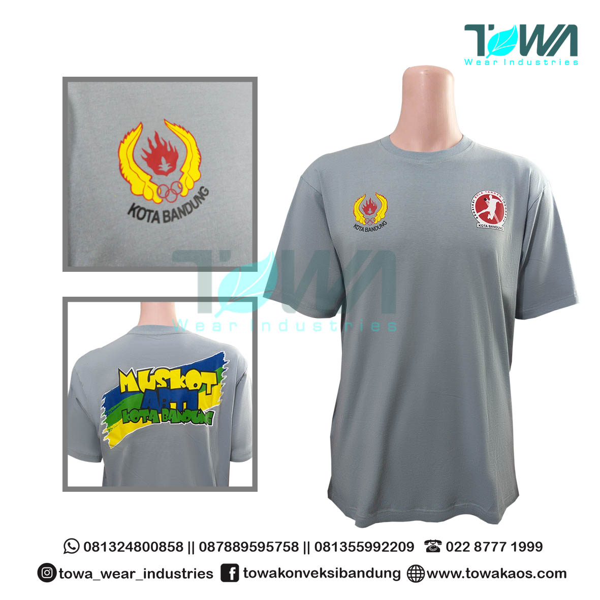 Baju Kaos Oblong Baju Seragam Event Olahraga Koni Bandung