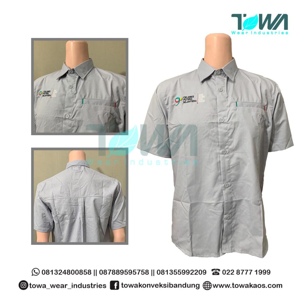 Seragam Kemeja CPS Bahan Tropical Abu 2