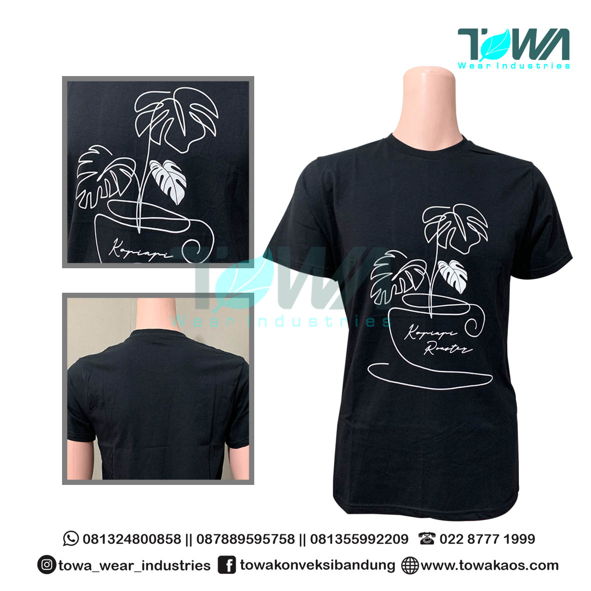 Baju Kaos Oblong Baju Merchandise Kopiapi Roasters