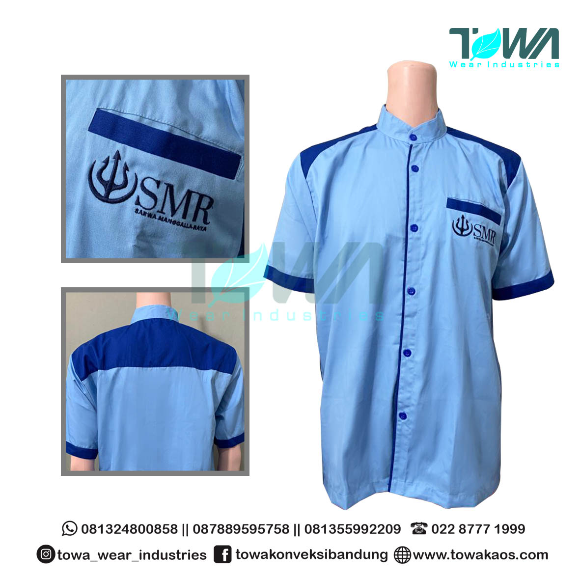 Baju Kemeja Baju Seragam PT. Sarwa Manggalla Raya