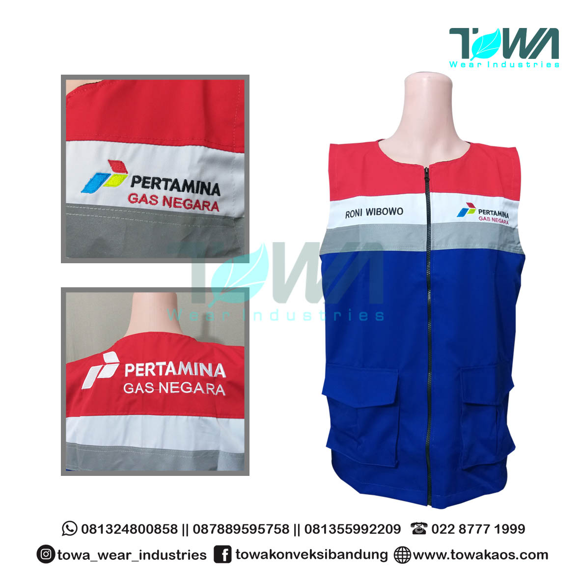 Rompi Safety Pertamina Bahan Japan Drill