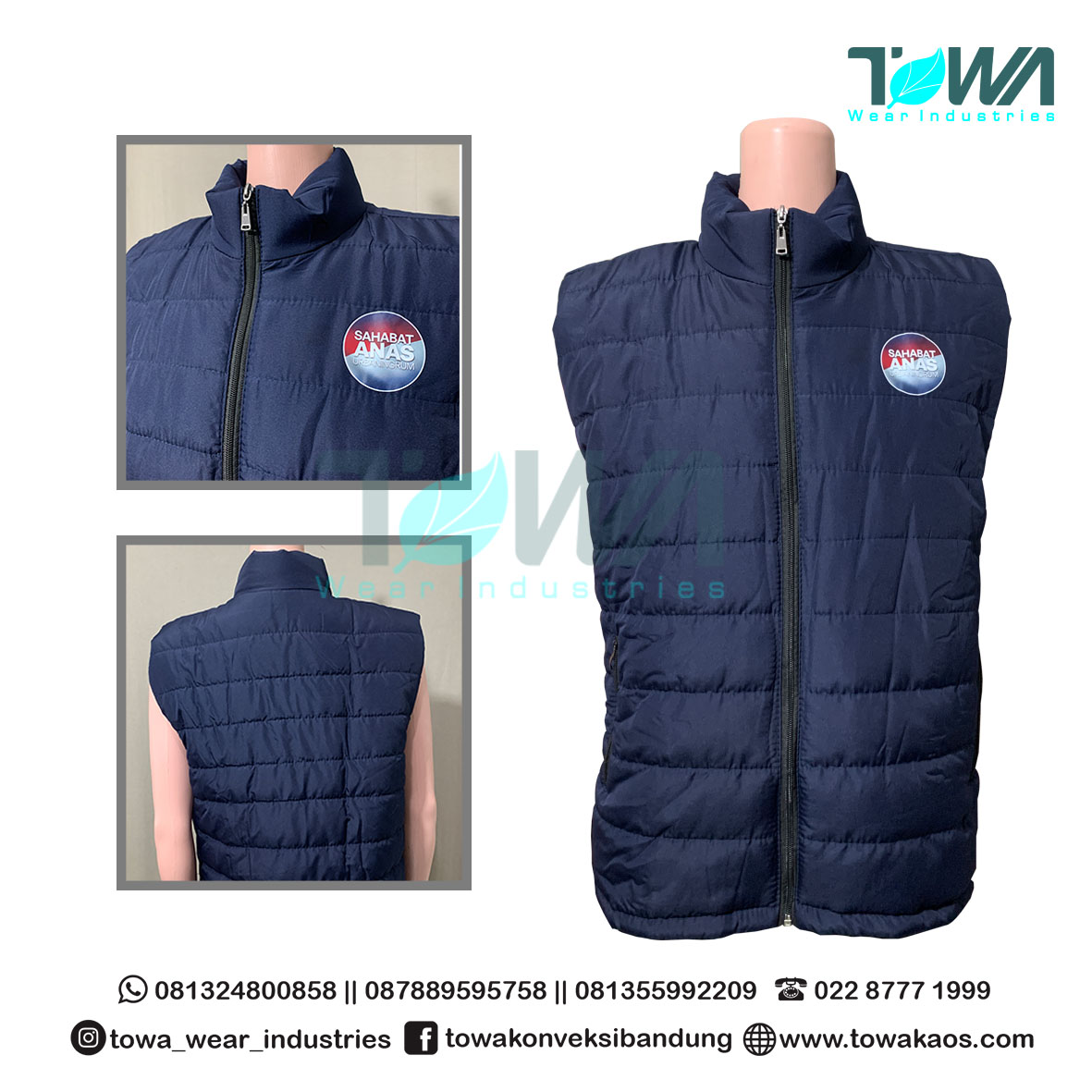 Rompi Safety Rompi Sahabat Anies Bahan Parasut Puring Dakron