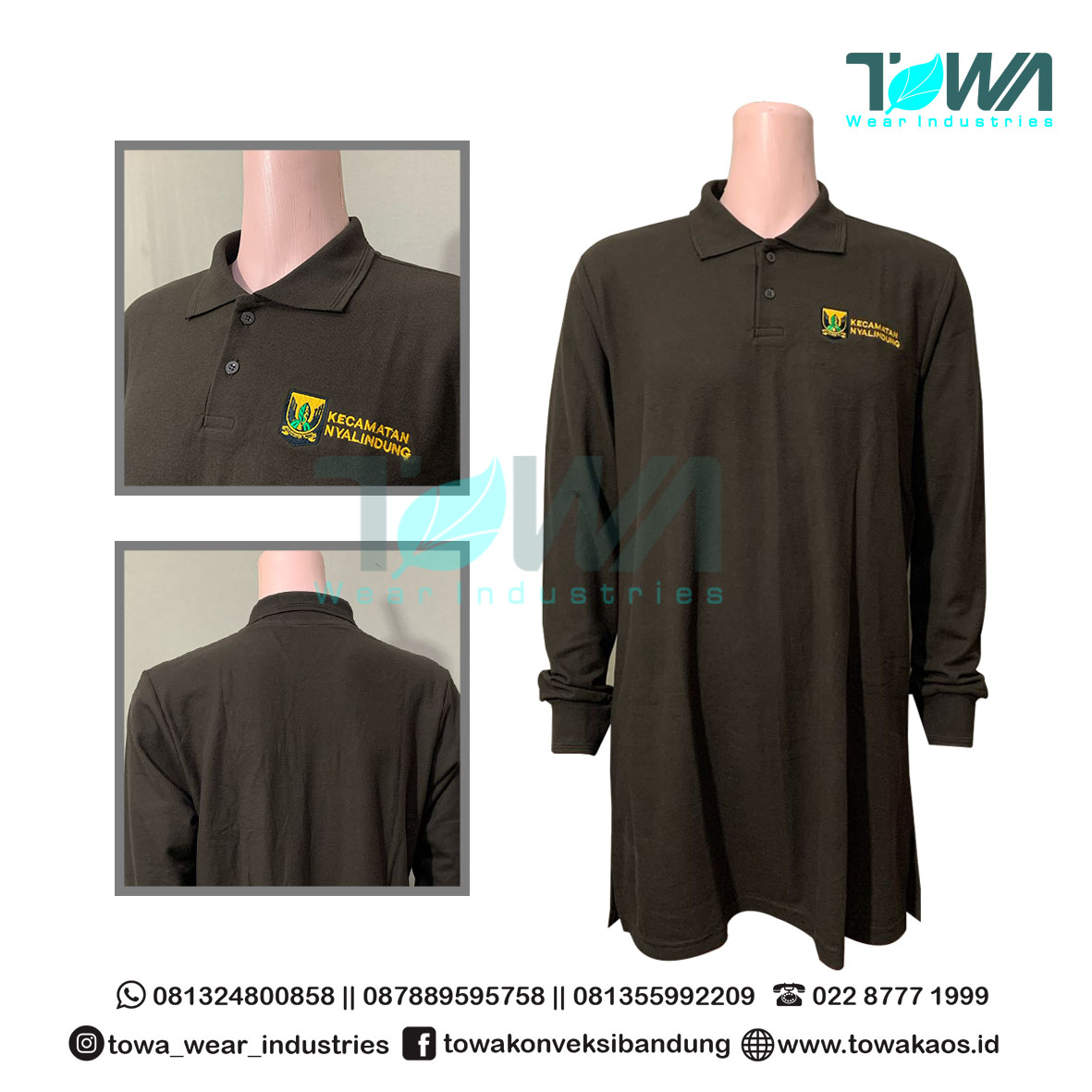 Poloshirt Kaos Kerah Tunik Bahan Lacoste Baju Muslimah Perempuan