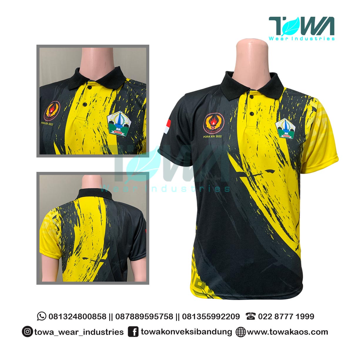 Baju Jersey Baju Event PORA Kab. Bireuen Full Printing Bahan Drifit
