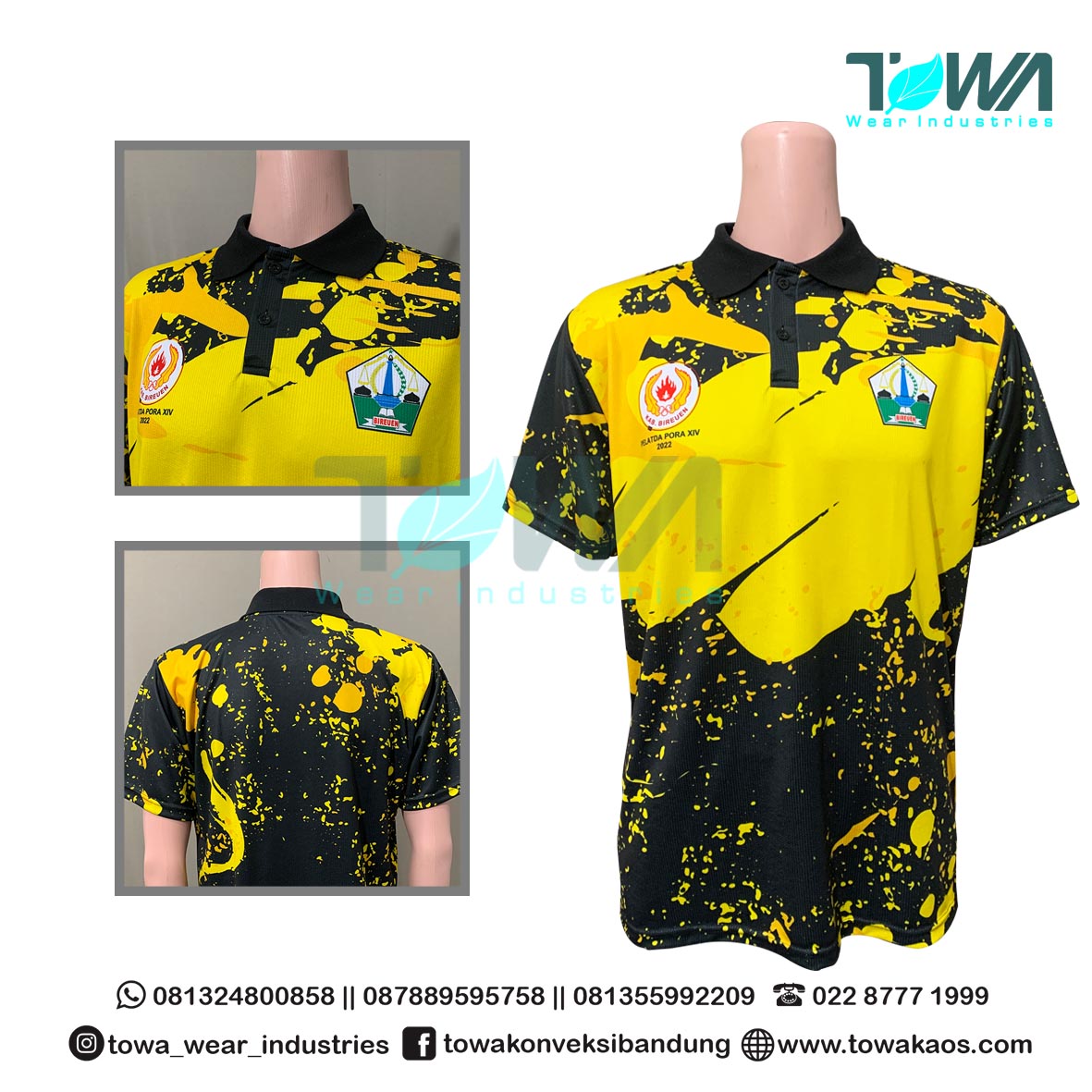 Konveksi Jersey Terdekat - Baju Jersey Baju Event PORA Kab. Bireuen Full Printing Bahan Dryfit