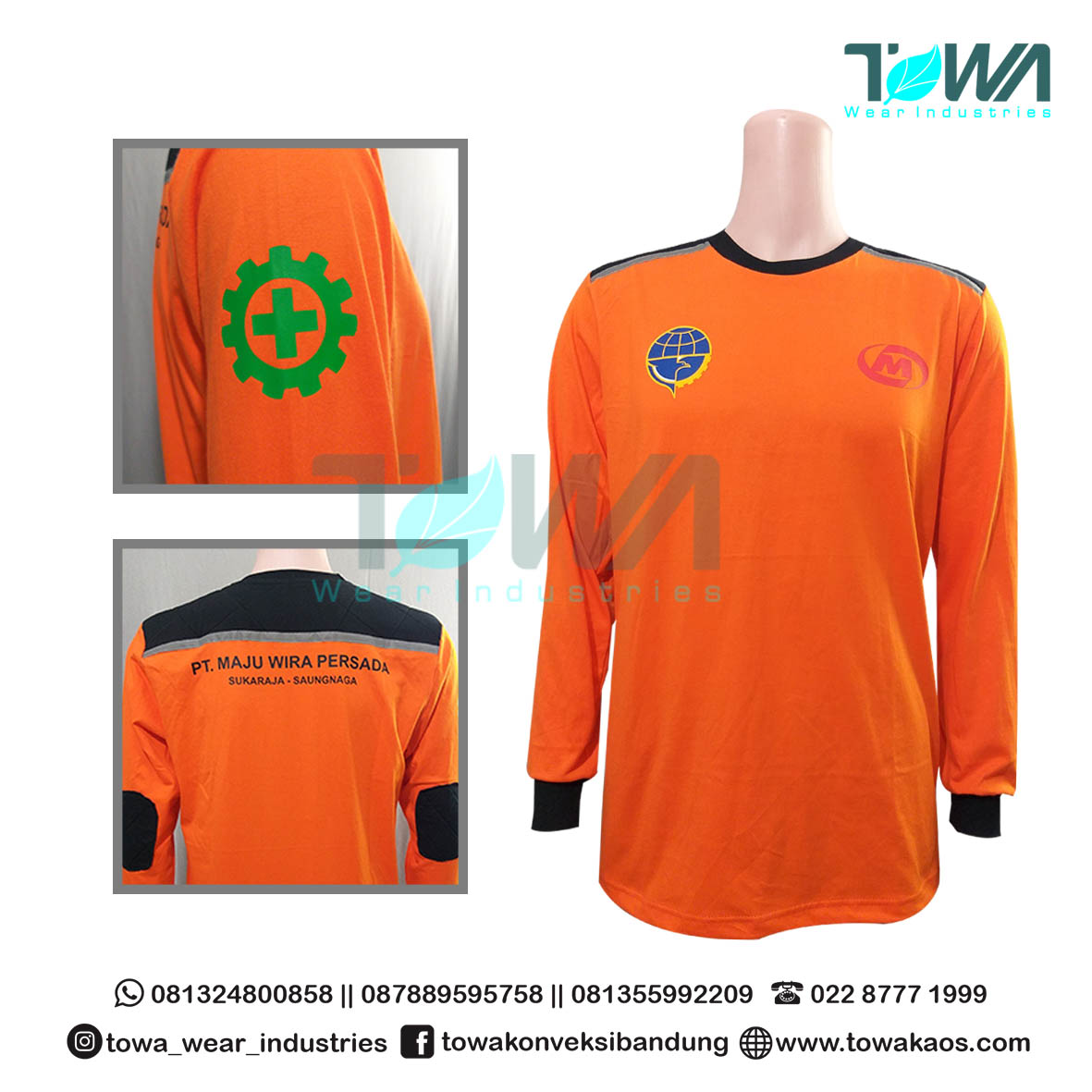 Baju Kaos Baju Safety PT. Maju Wira Persada