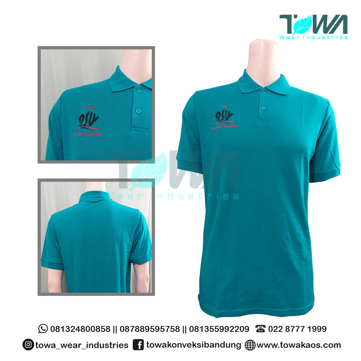 Baju Poloshirt Baju Kaos Kerah PT. Rayan SAM Wali