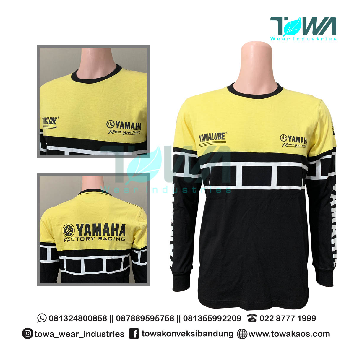 Baju Kaos Malaysia Baju Yamaha Baju Racing Lengan Panjang