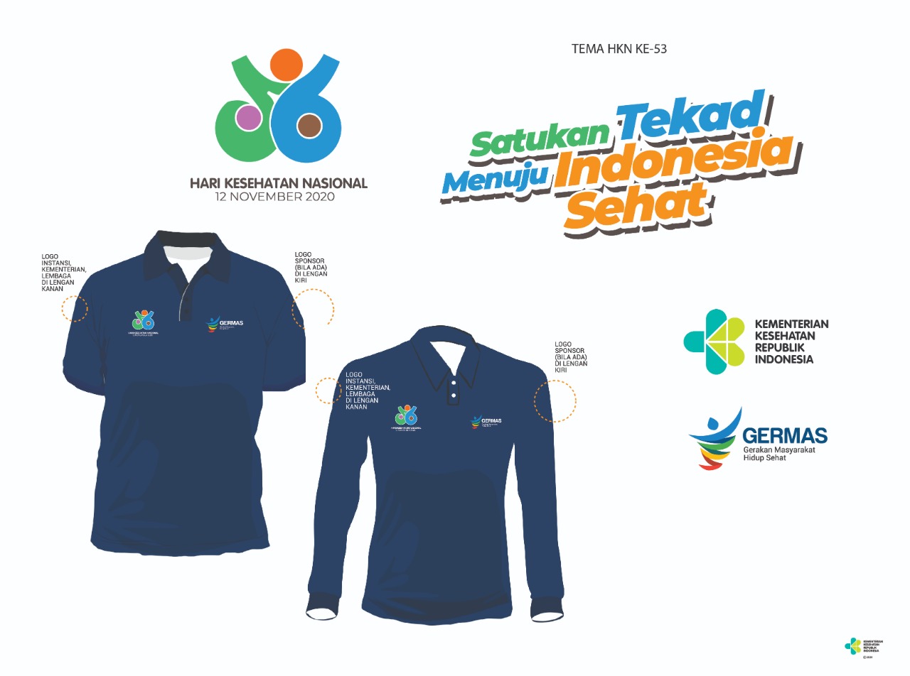 DESAIN BAJU SERAGAM HARI KESEHATAN NASIONAL (HKN)  KE – 56 TAHUN 2020