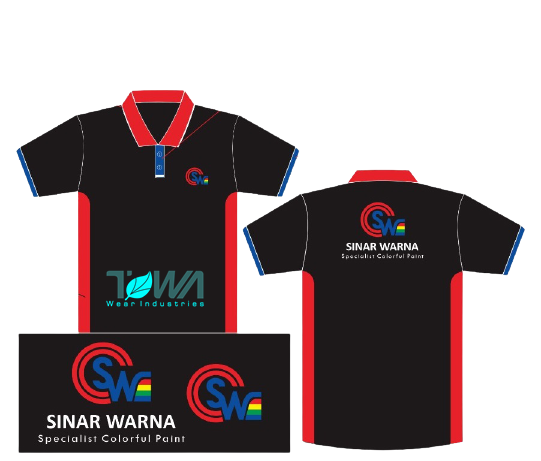 DESAIN SERAGAM KERJA POLO SHIRT SINAR WARNA 2021