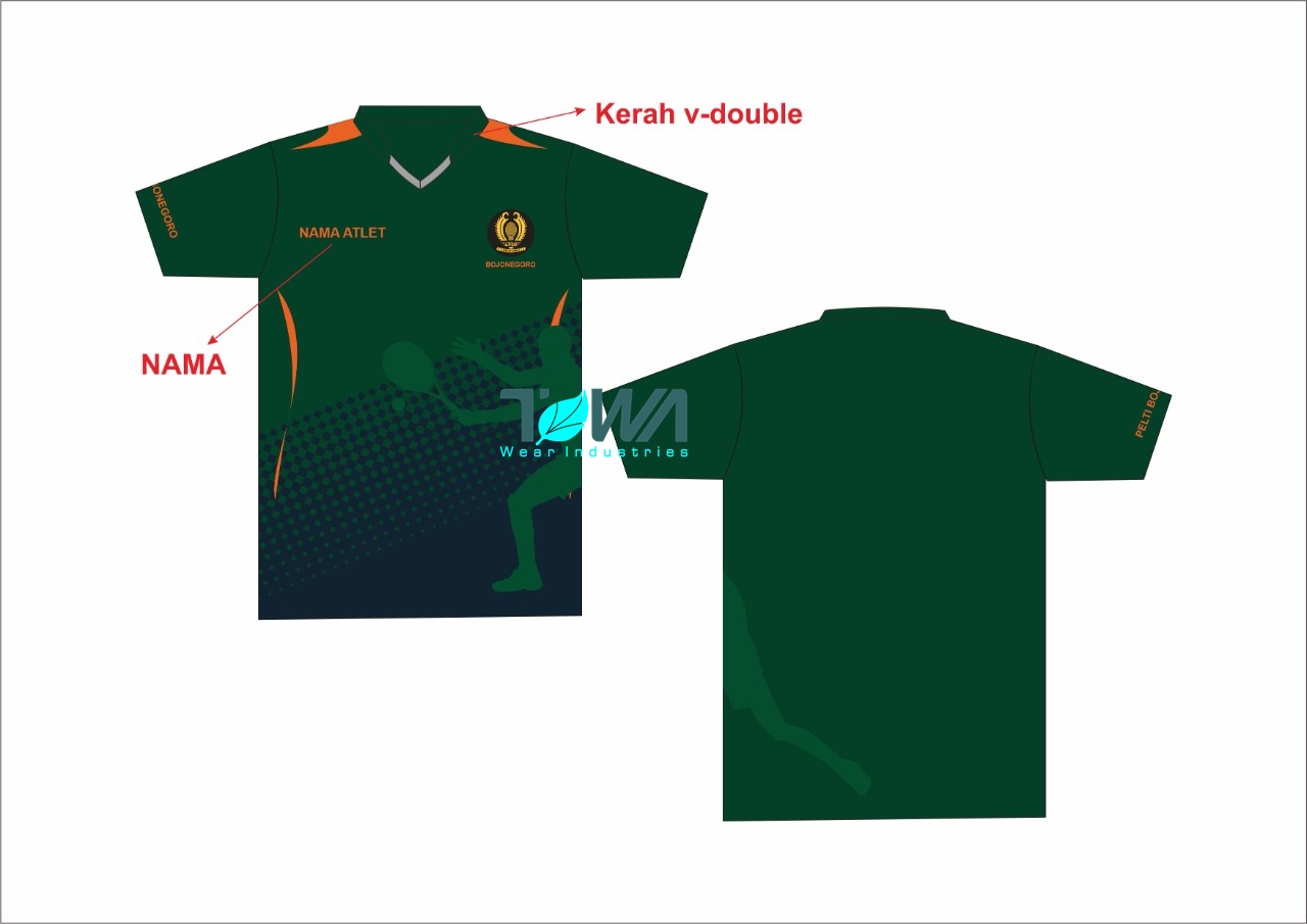DESAIN SERAGAM JERSEY ATLET PELTI BOJONEGORO