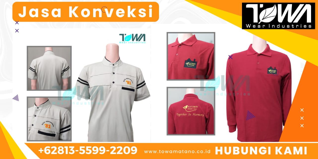 Jasa Konveksi Kaos Berkerah Polo Shirt