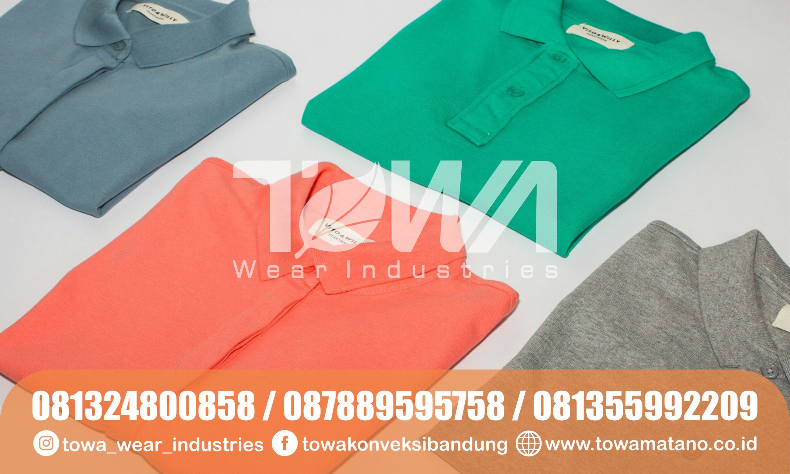 Custom Kaos Polo dengan Bahan Berkualitas dan Jahitan Rapi