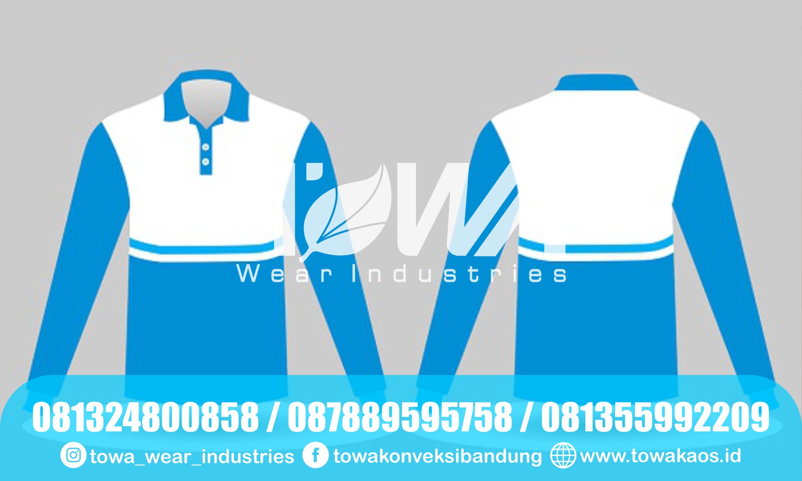 4. Kaos Kerah Lengan Panjang Berkualitas dan Bahan Anti Gerah