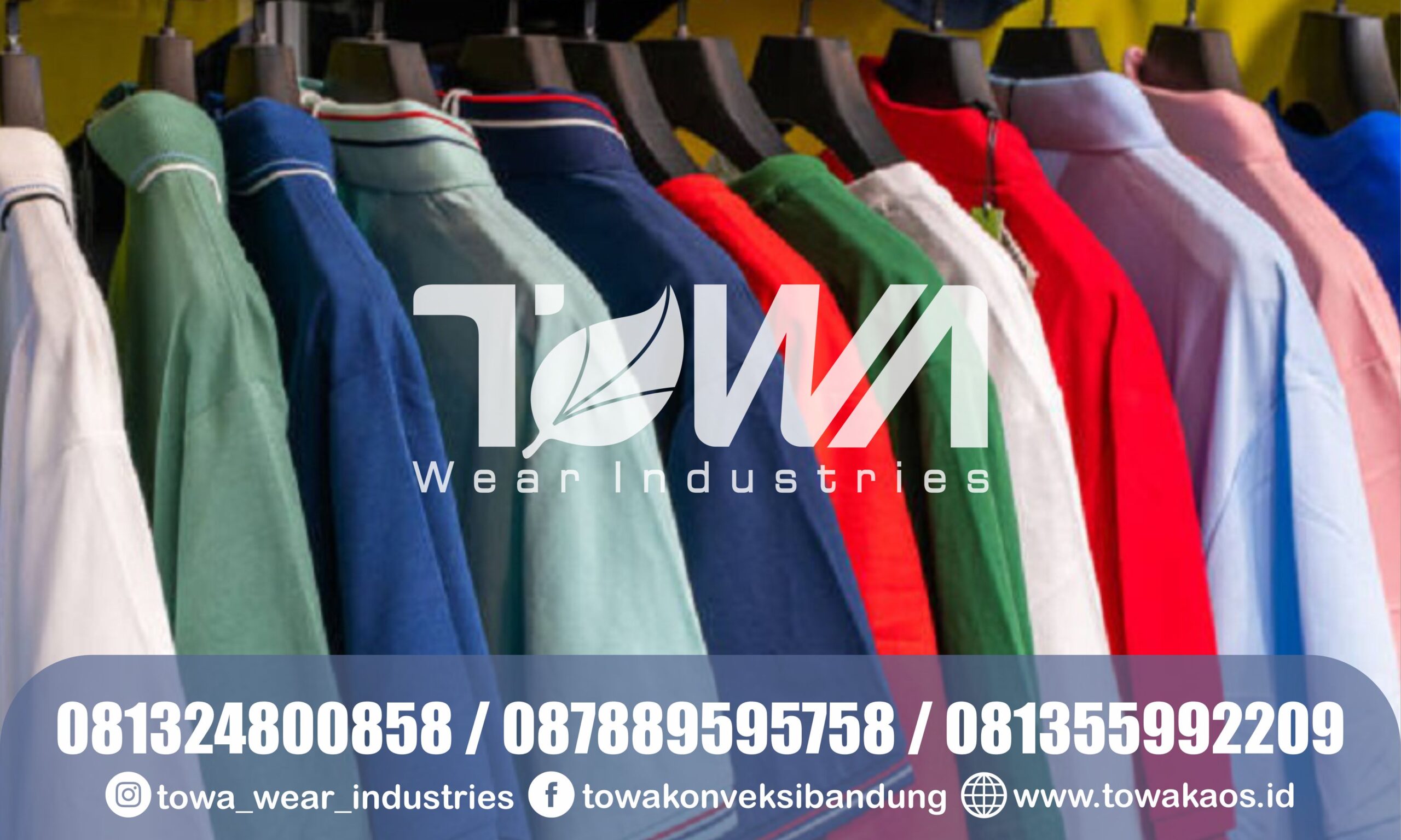 Kaos Polo Berkerah Bebas Custom di Konveksi Profesional