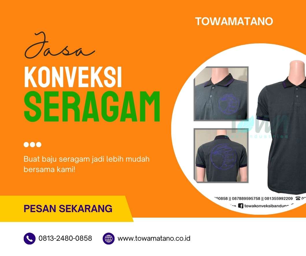Konveksi Baju Seragam Bandung Bersama Towamatano.co.id