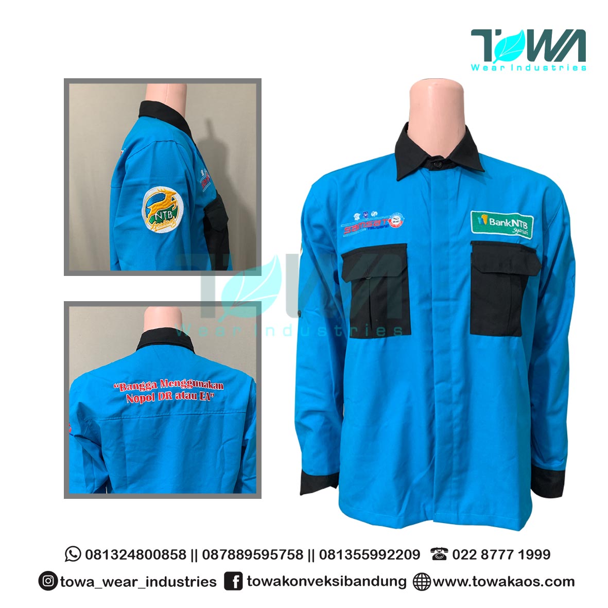 Baju Kemeja Baju Seragam Kerja Kantor Samsat Taliwang