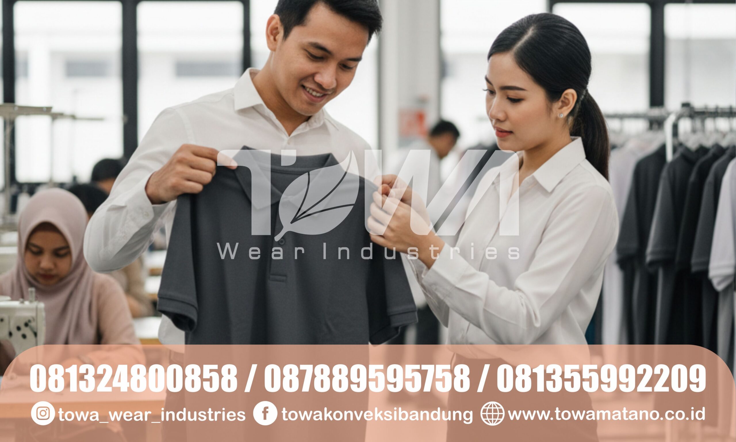 Konveksi Kaos Kerah Polo Shirt Premium Bandung TOWA Wear