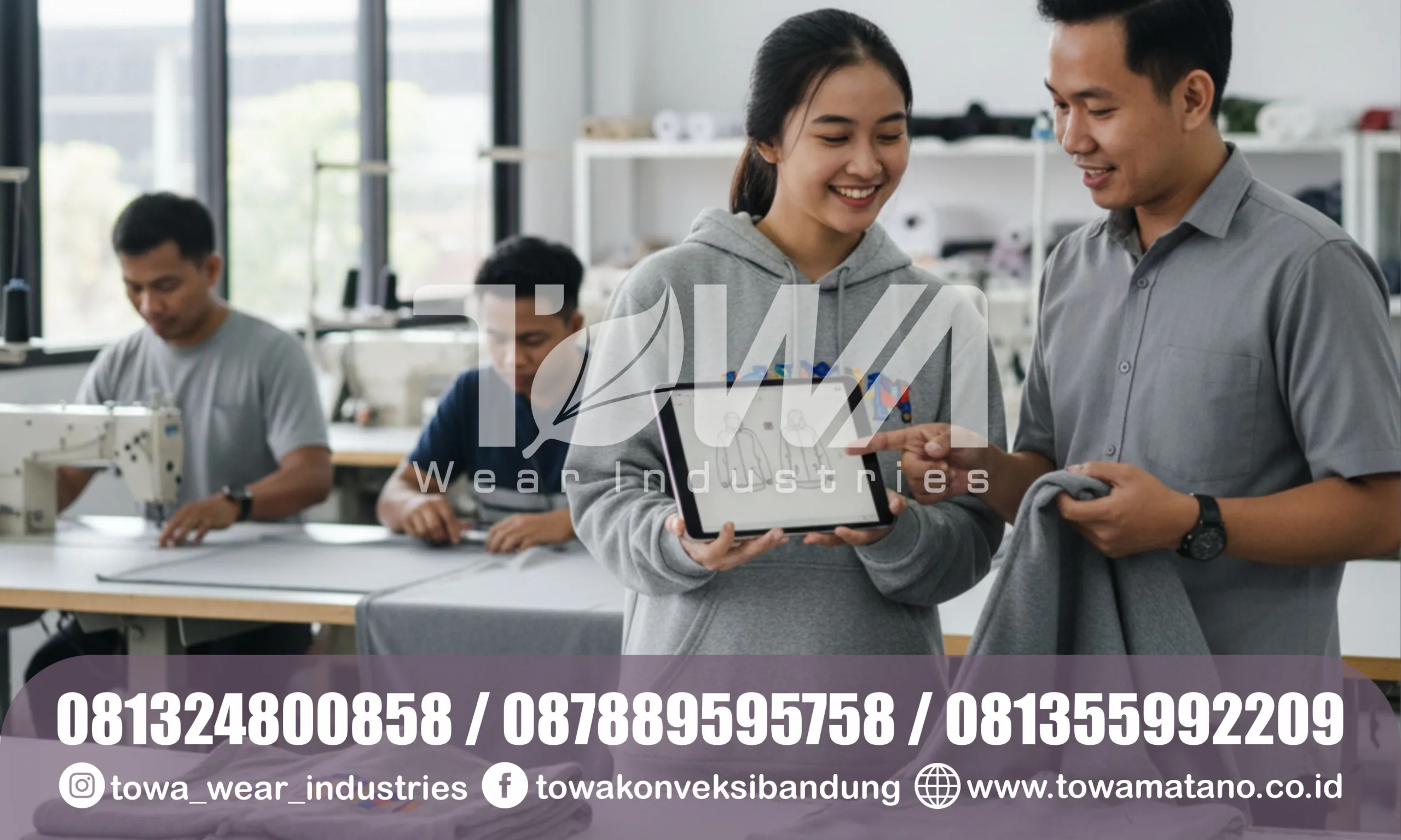 TOWA: Konveksi Jaket Hoodie Premium Bandung untuk Brand Distro
